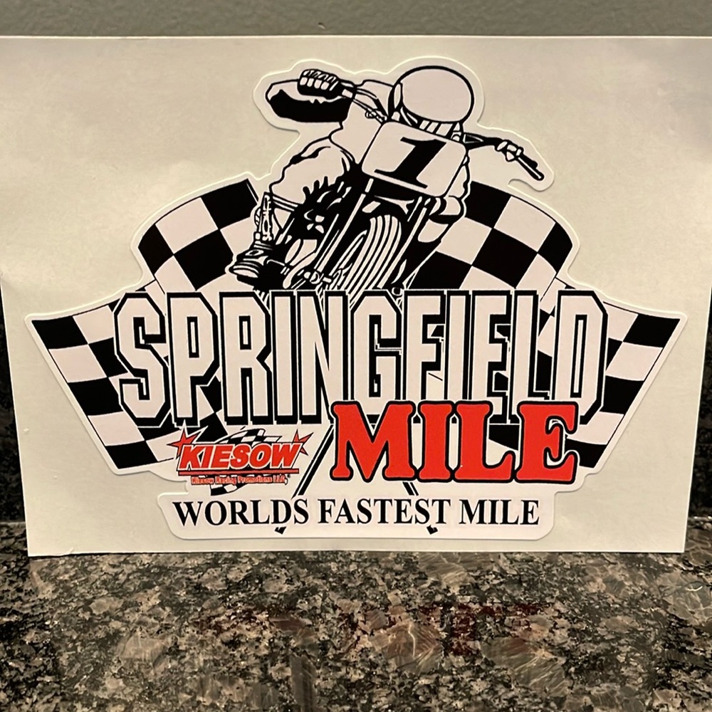 Large Springfield Mile flat track sticker